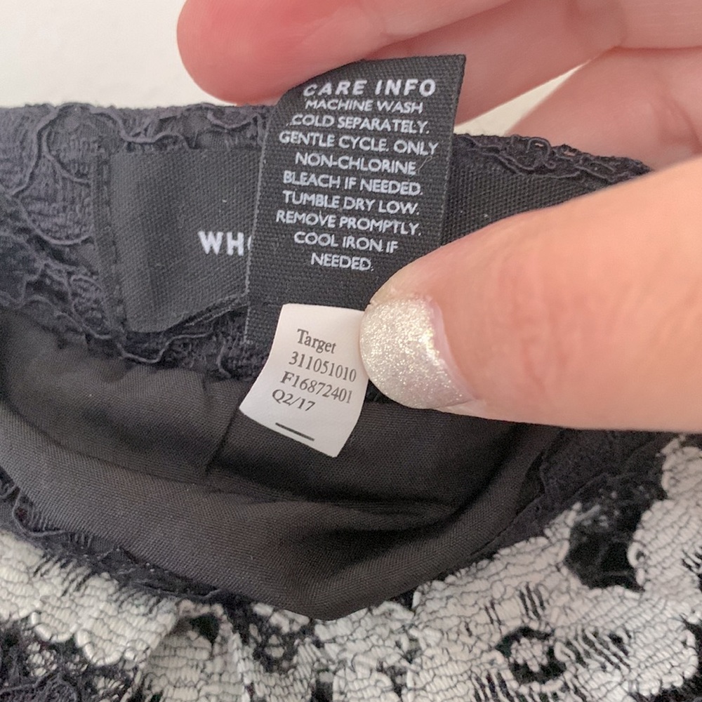 Who What Wear Lace A-Line Skirt - Picture 8 of 12